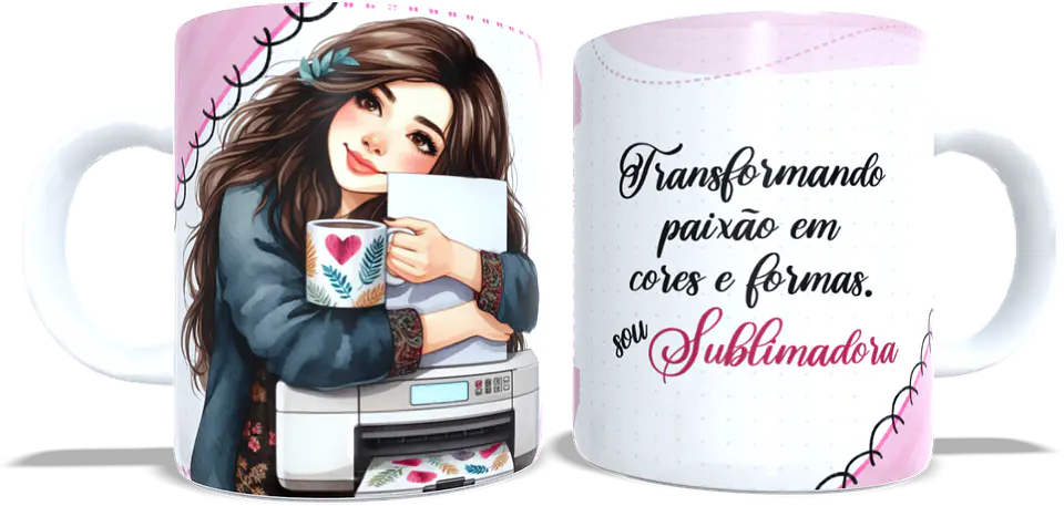 4 Artes para Caneca Sublimadora Arquivo em Jpg 1