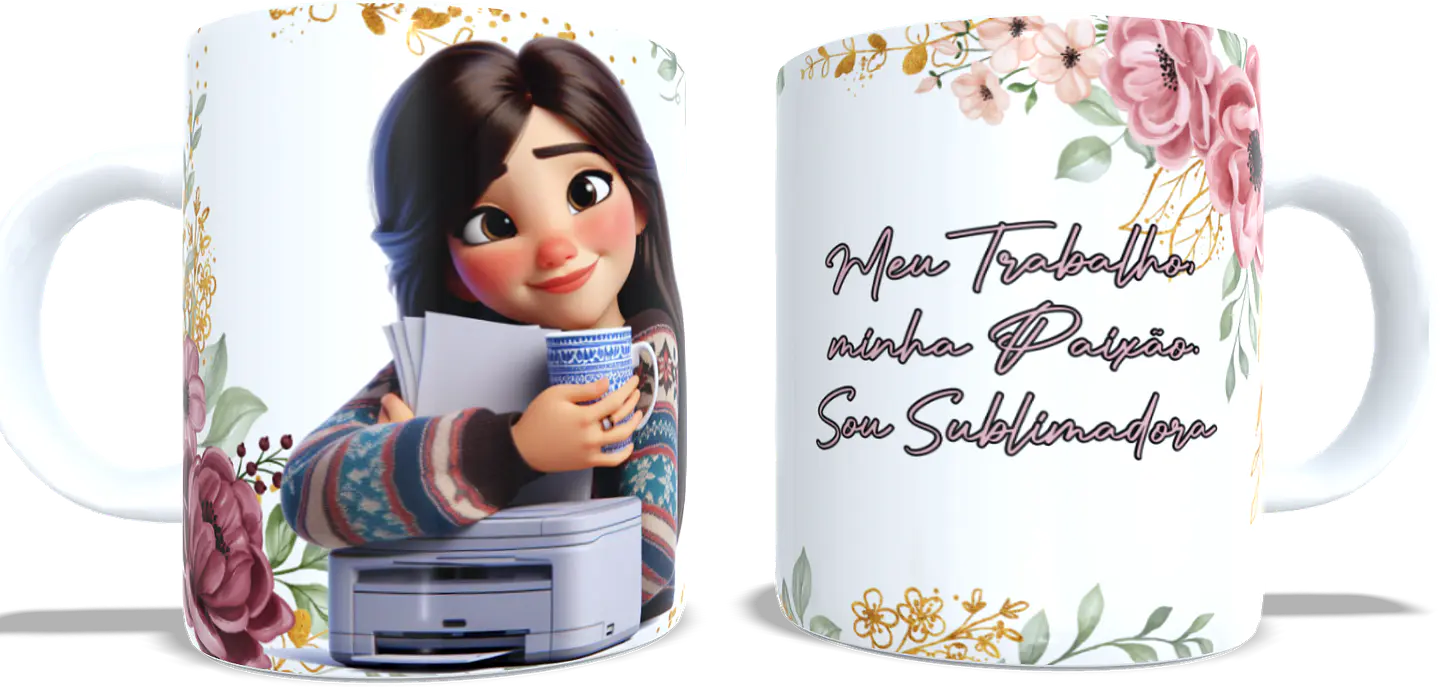 4 Artes para Caneca Sublimadora Arquivo em Jpg 2