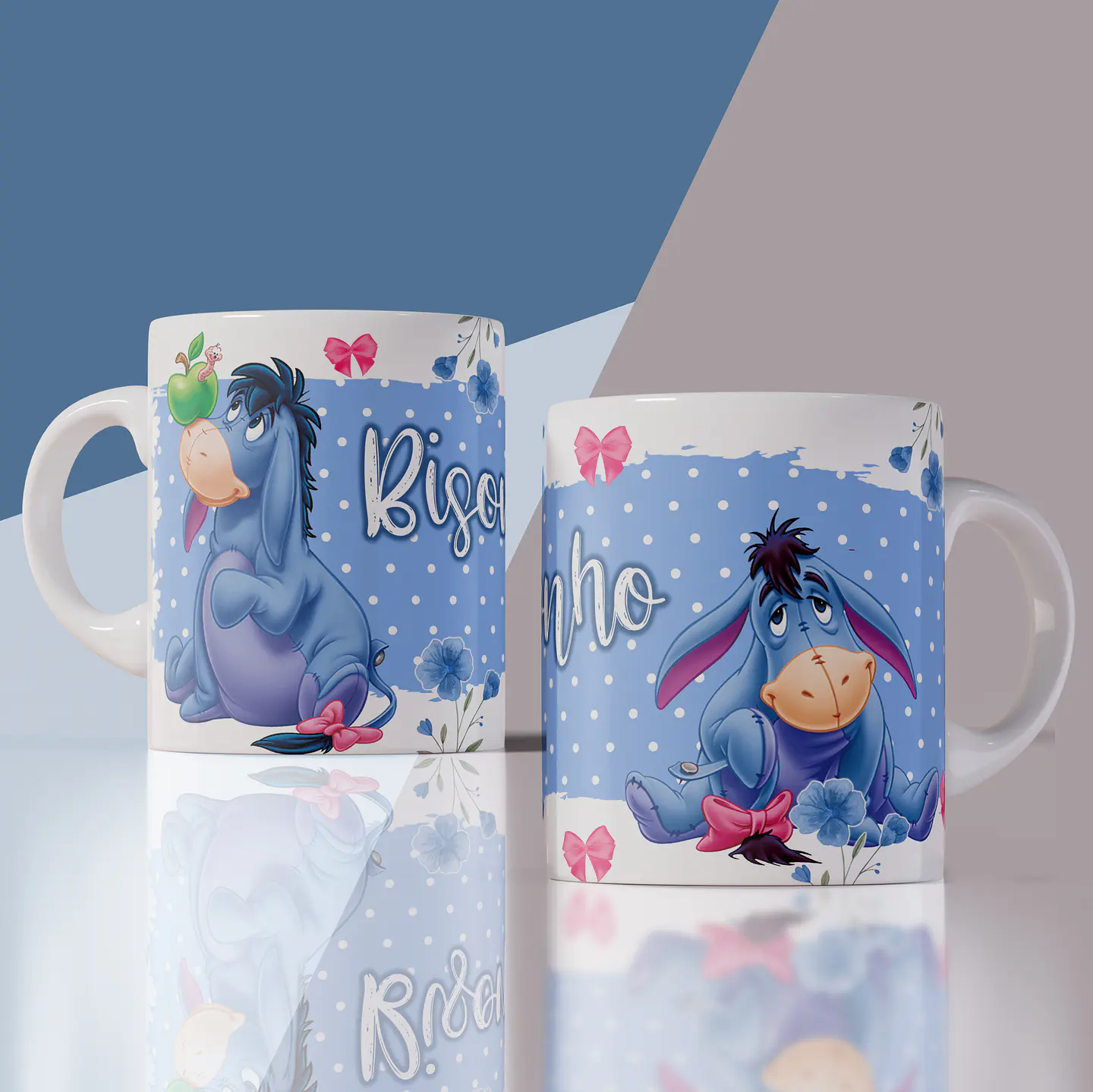 5 Artes para Caneca Ursinho Pooh Arquivo Editável 3