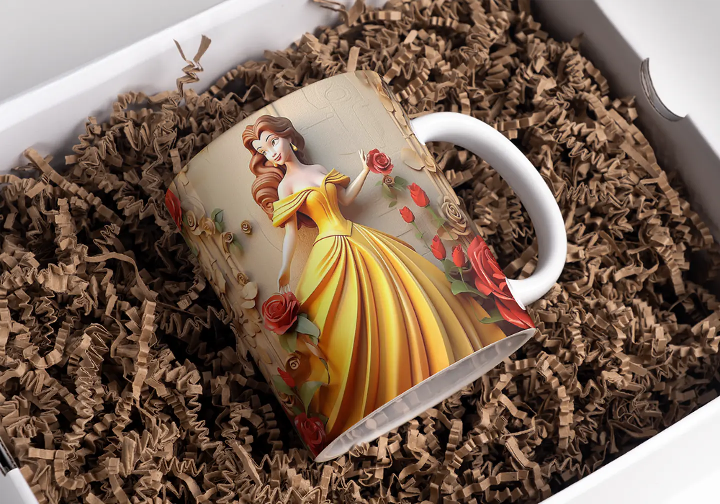 5 Artes para Caneca 3D Princesas da Disney Arquivo em Jpg 5