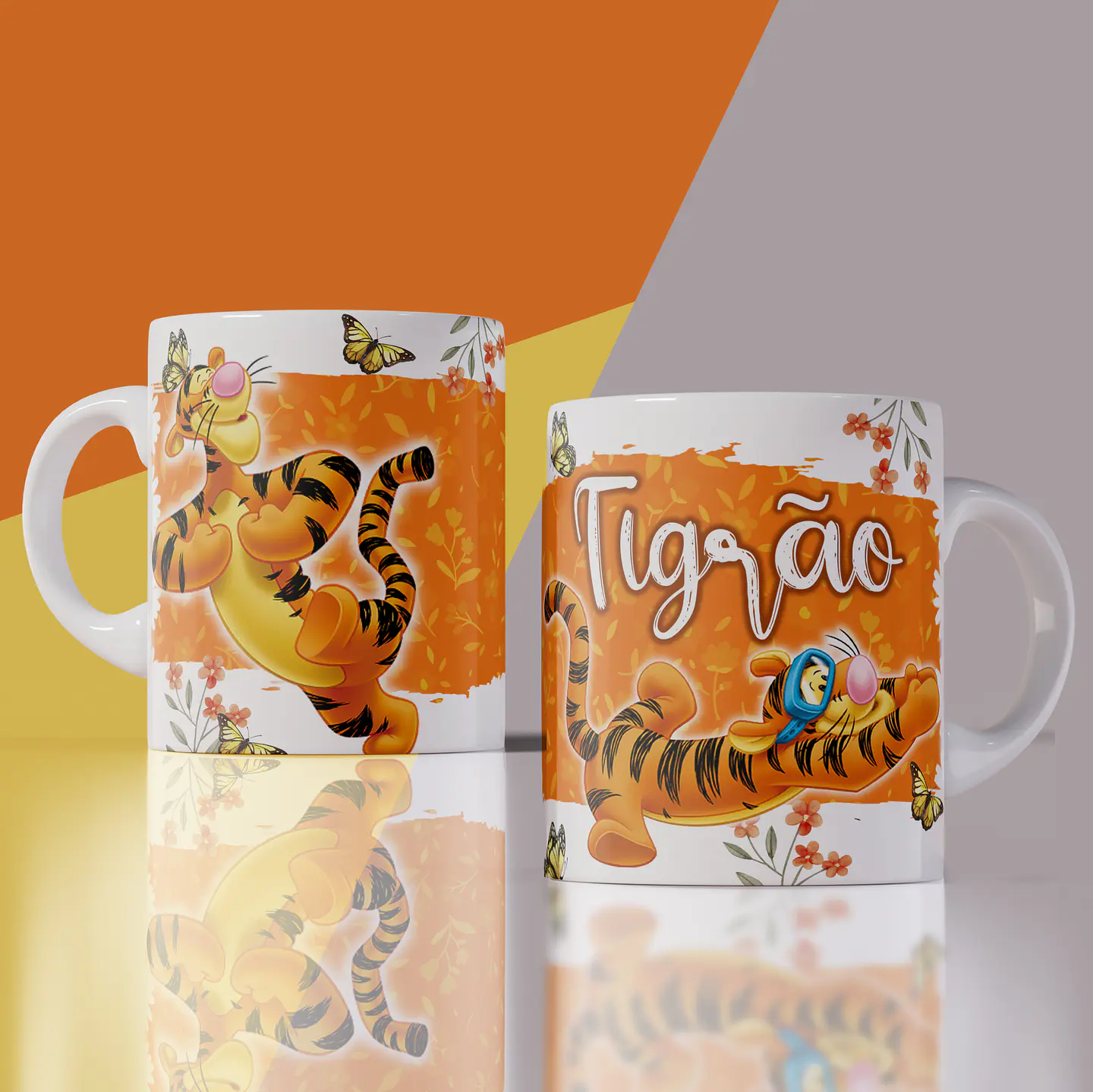 5 Artes para Caneca Ursinho Pooh Arquivo Editável 5