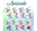 8 Artes para Caneca Amizade Amigos Arquivo Editável