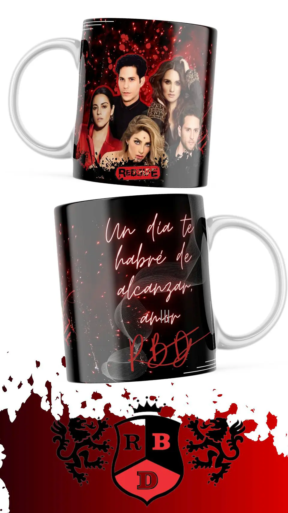 7 Artes para Caneca e Camisa Rebeldes RBD Arquivo em Jpg 3