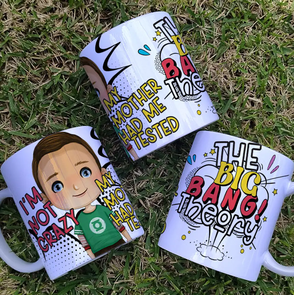 7 Artes para Caneca The Big Theory Arquivo em Jpg 3