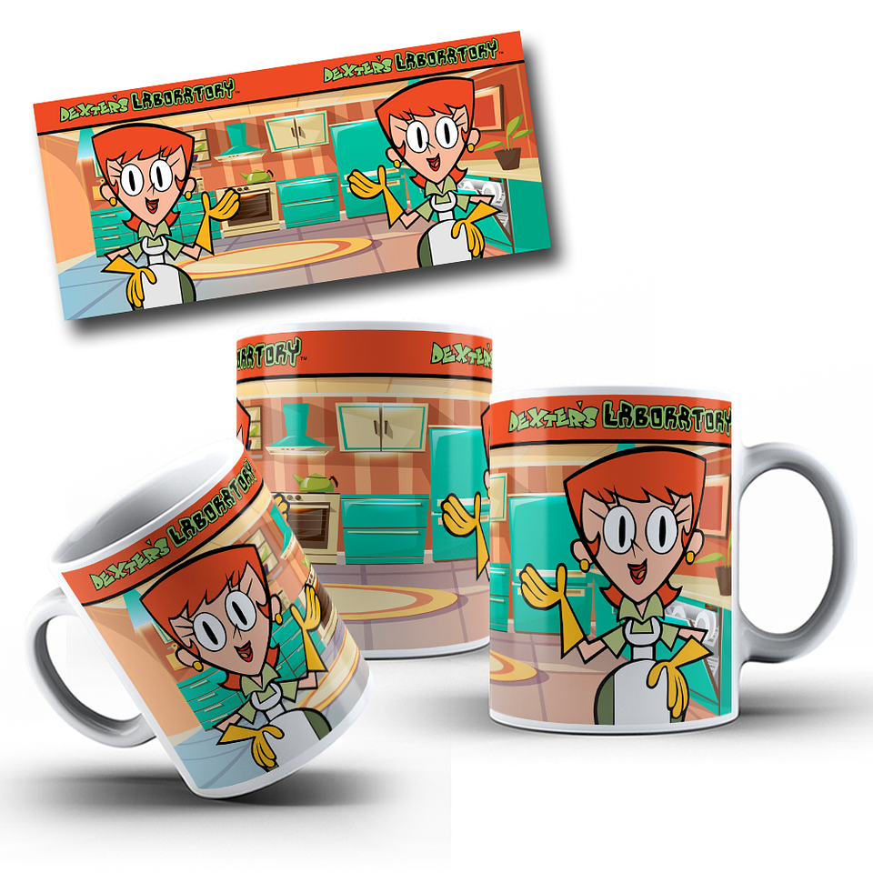 7 Artes para Caneca Laboratório Dexter Arquivo Editável 7