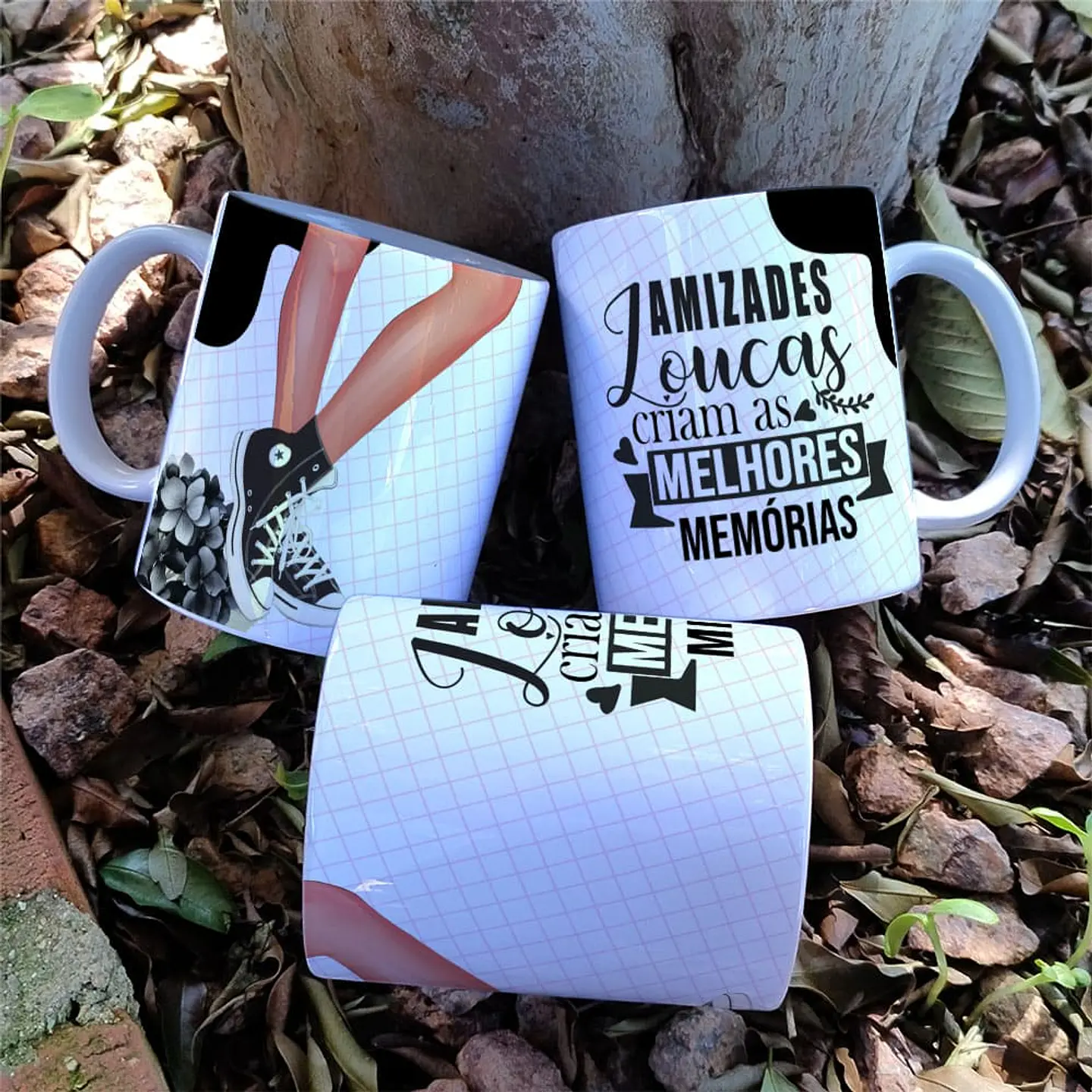 8 Artes para Caneca Amizade Amigas Arquivo Editável   3