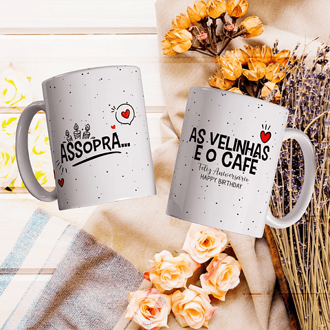 8 Artes para Caneca Feliz Aniversário Arquivo Editável