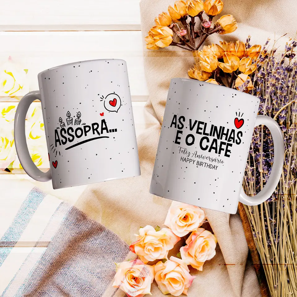 8 Artes para Caneca Feliz Aniversário Arquivo Editável 3