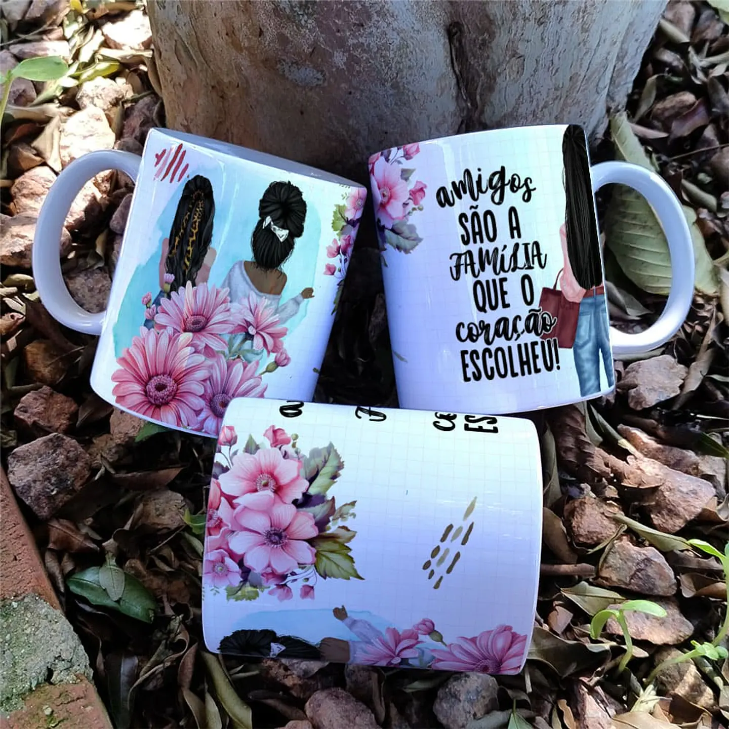 8 Artes para Caneca Amizade Amigas Arquivo Editável   4