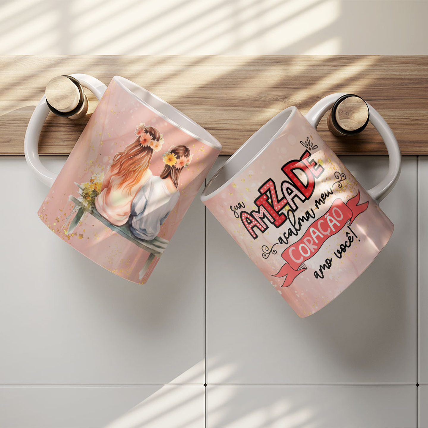 8 Artes para Caneca Amizade Amigas Arquivo Editável   6