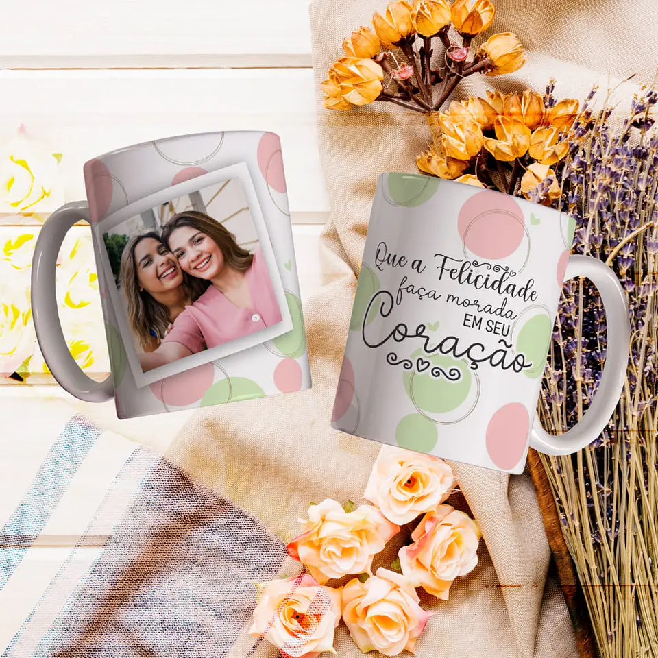 8 Artes para Caneca Feliz Aniversário Arquivo Editável 5