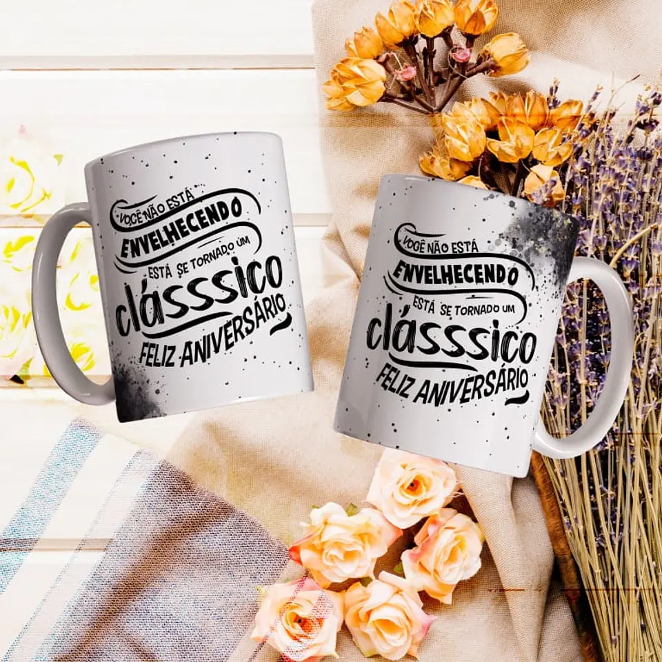 8 Artes para Caneca Feliz Aniversário Arquivo Editável 7