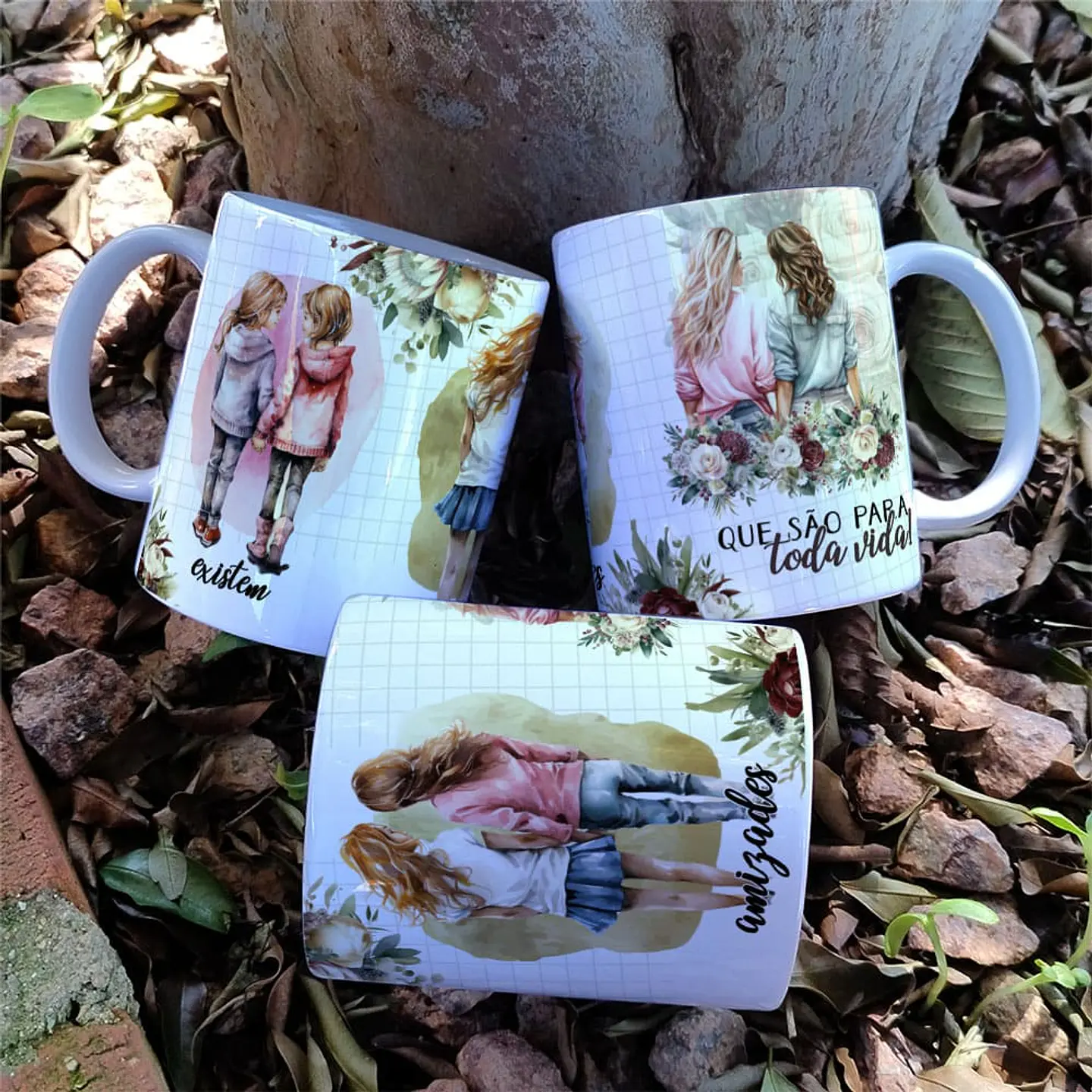 8 Artes para Caneca Amizade Amigas Arquivo Editável   7
