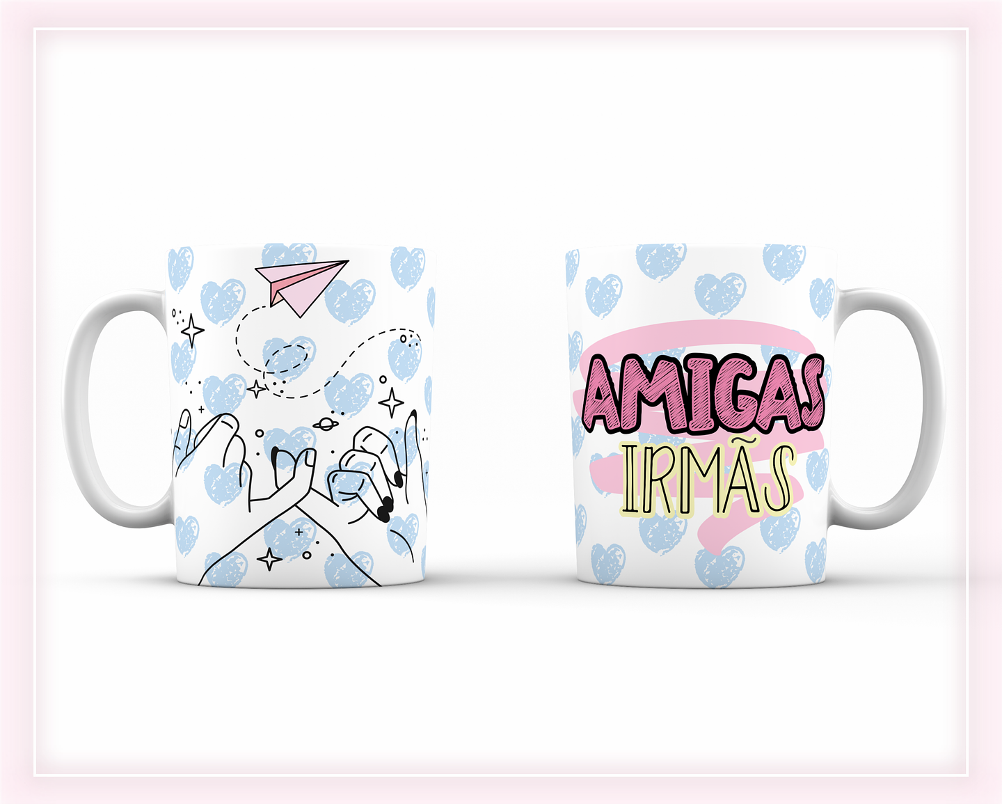 8 Artes para Caneca Amizade Amigas Arquivo Editável  8