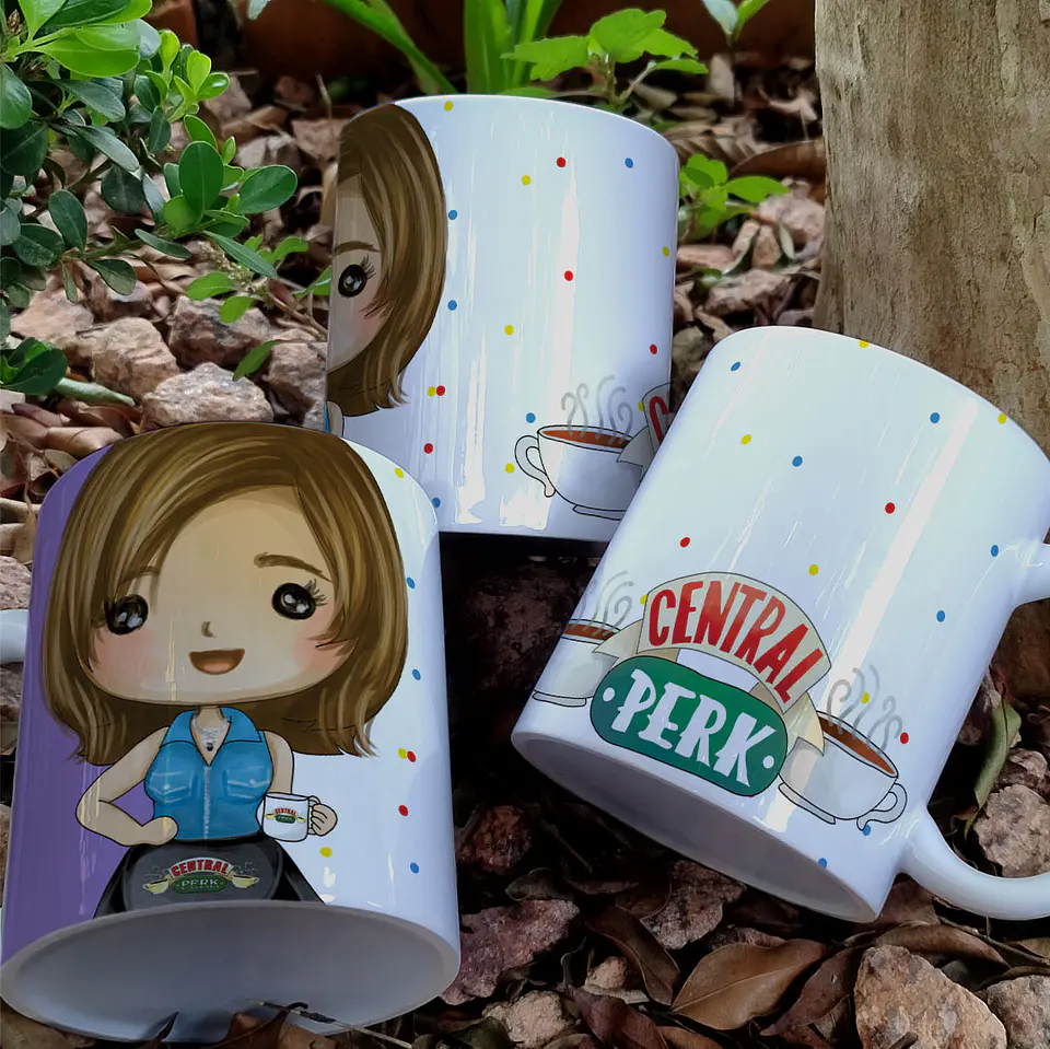 8 Artes para Caneca Amigos Friends Personagens Arquivo em Jpg 4