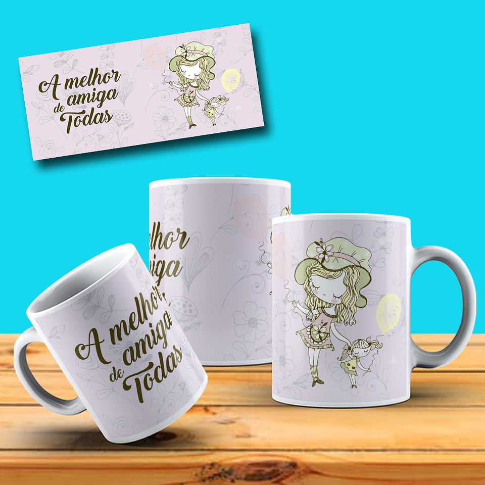 33 Artes para Caneca Amizade Amigos Arquivo em Jpg 3