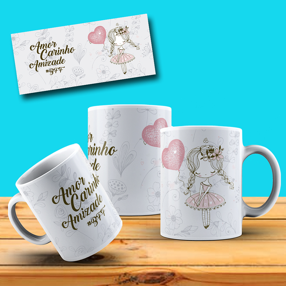 33 Artes para Caneca Amizade Amigos Arquivo em Jpg 5