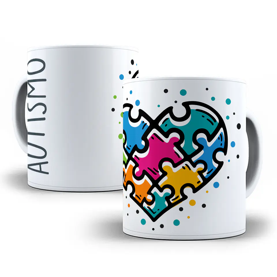 30 Artes para Caneca Autismo Arquivo em Jpg 5