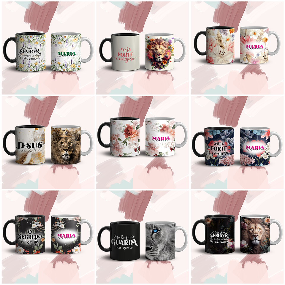 45 Artes para Caneca Frases Gospel Arquivo em Jpg  2