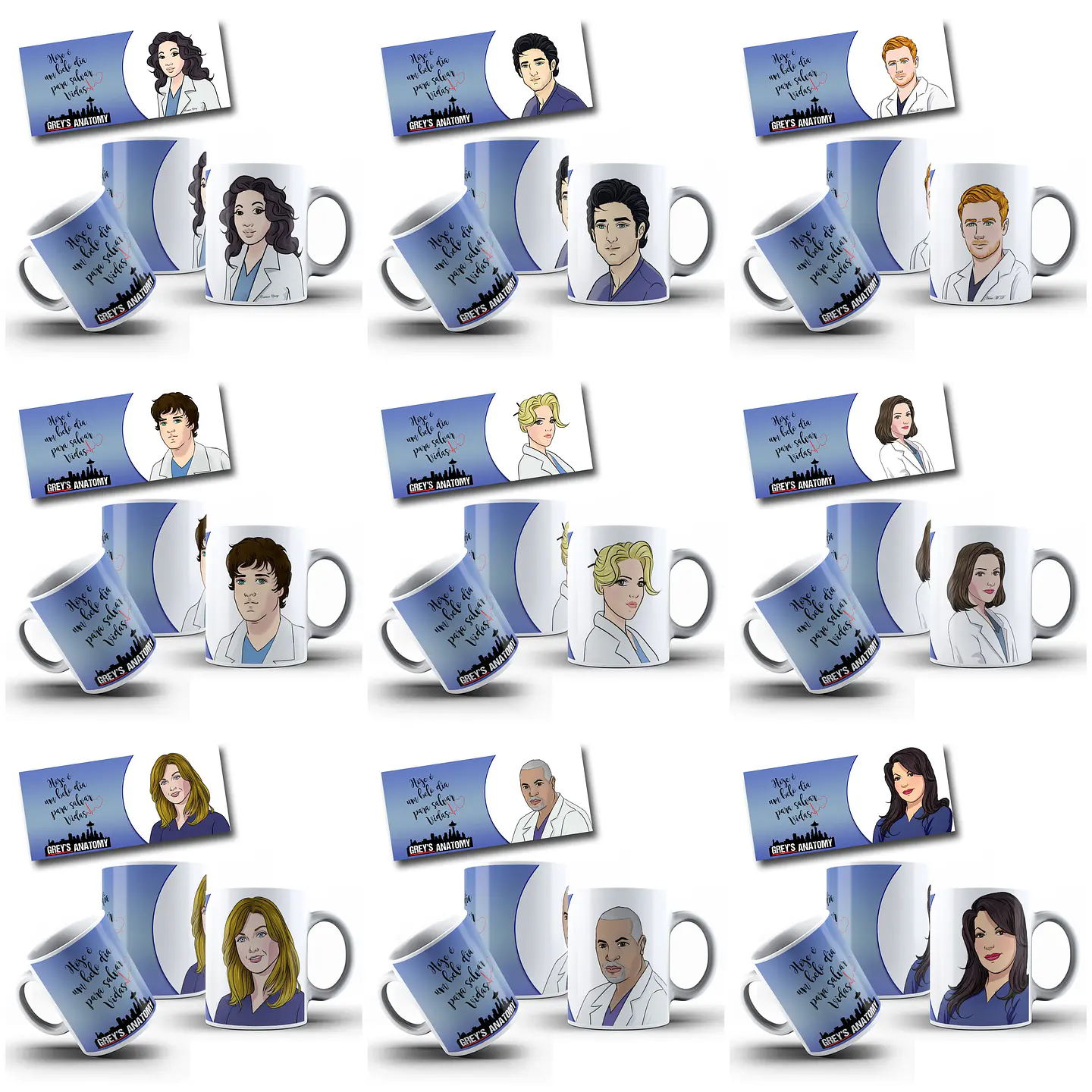 47 Artes para Caneca Greys Anatomy Arquivo em Jpg  1