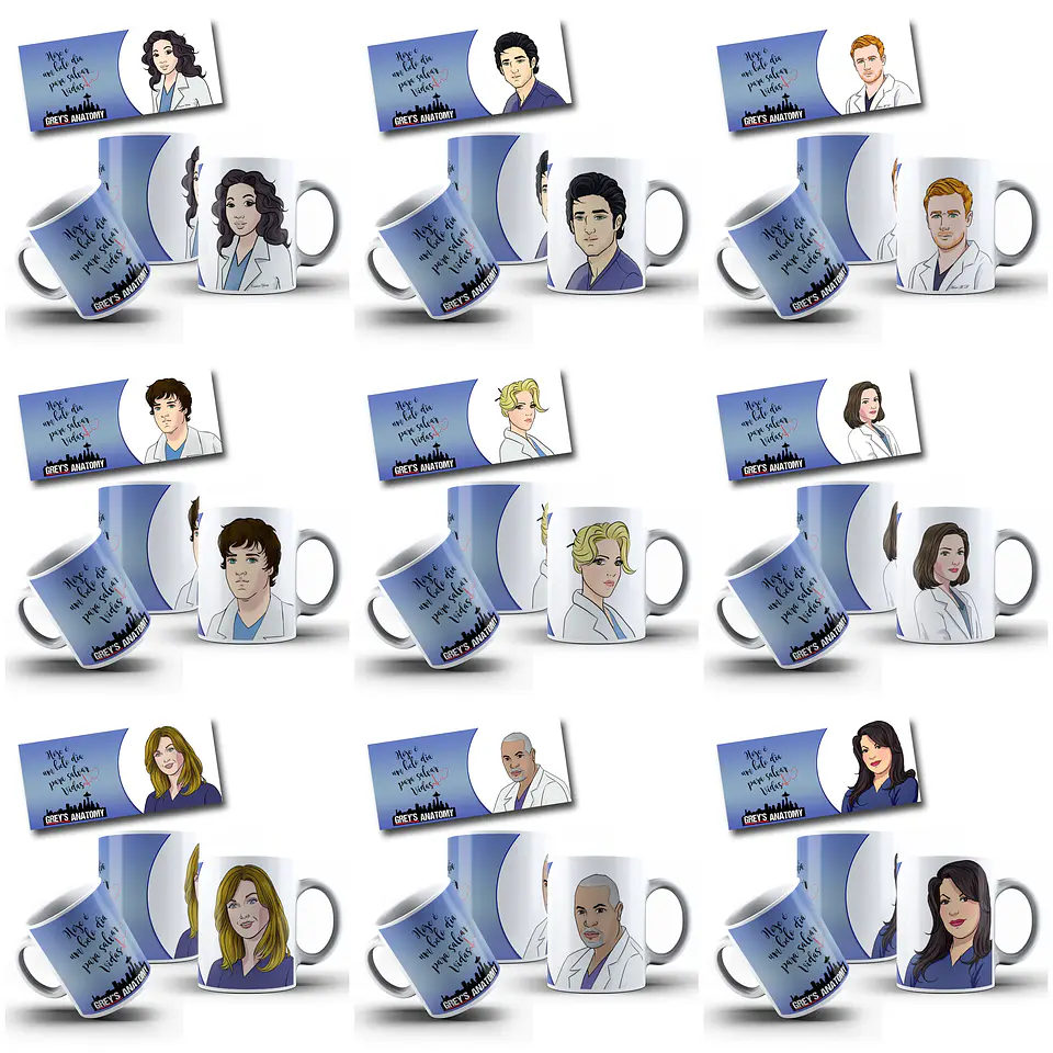 47 Artes para Caneca Greys Anatomy Arquivo em Jpg  1