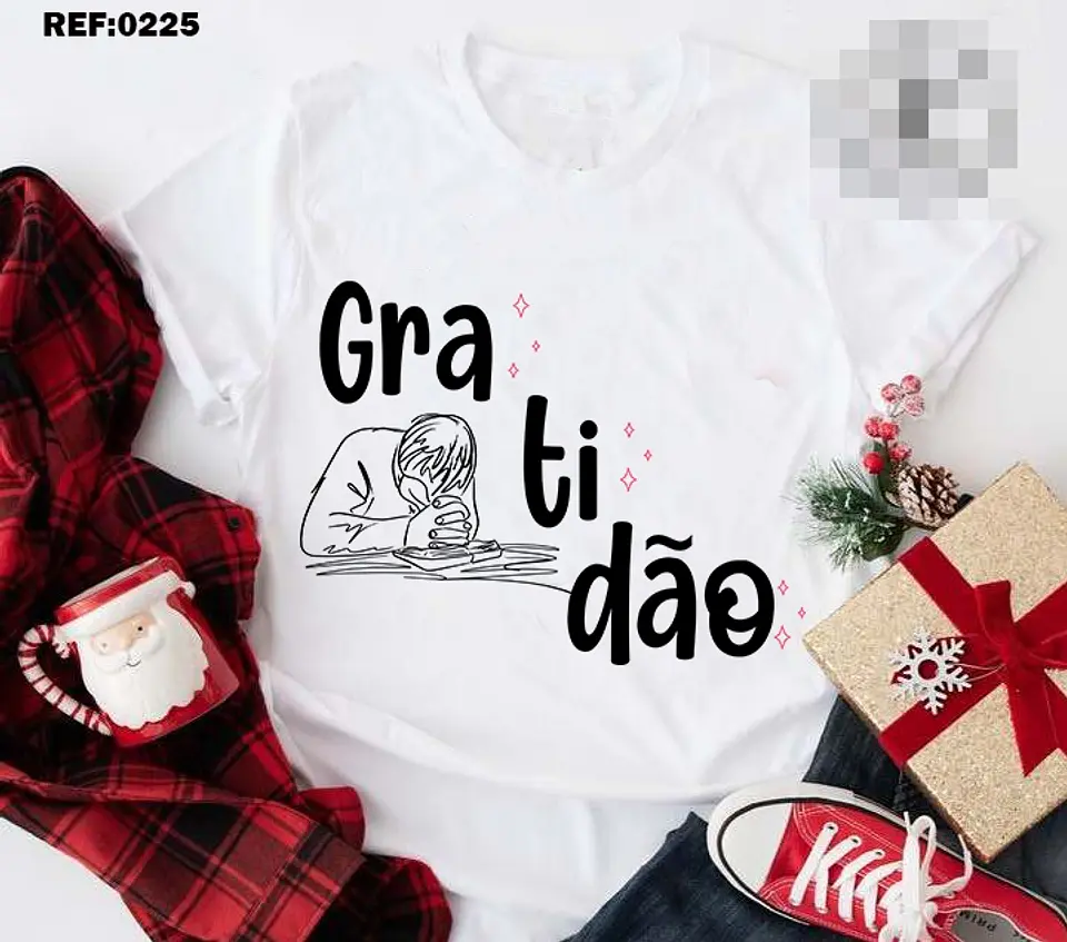 10 Artes para Camisa Gratidão Arquivo Editável  7