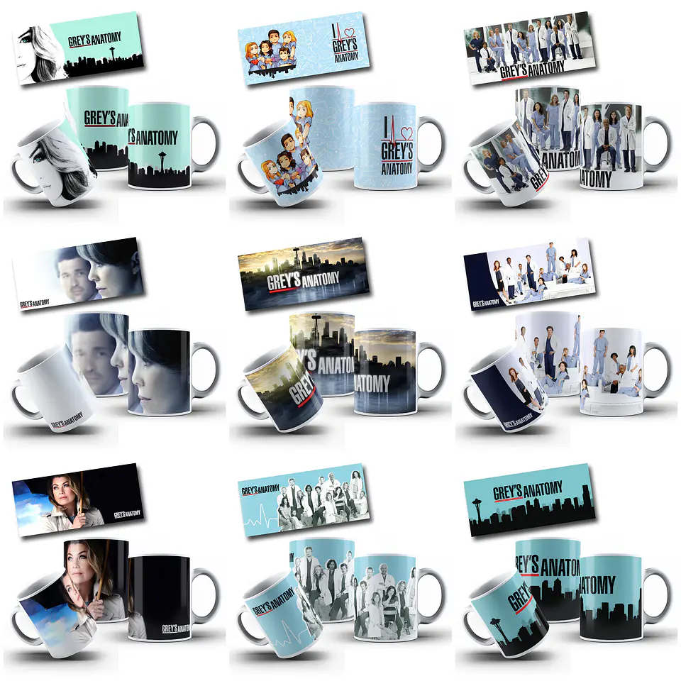 47 Artes para Caneca Greys Anatomy Arquivo em Jpg  2