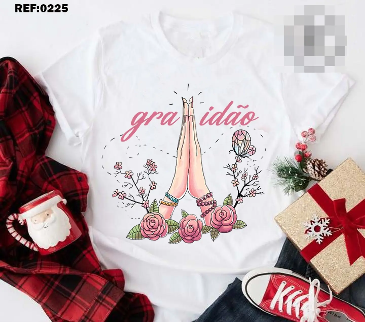 10 Artes para Camisa Gratidão Arquivo Editável  9