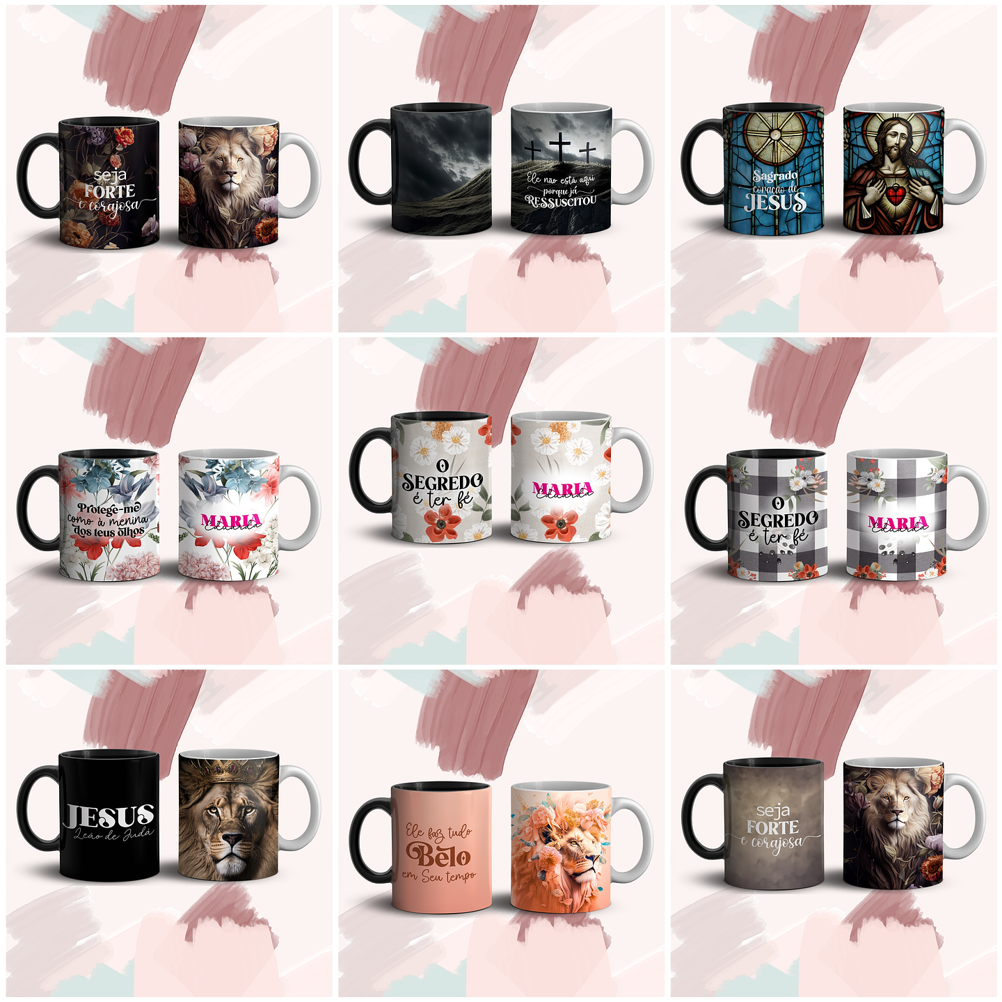 45 Artes para Caneca Frases Gospel Arquivo em Jpg  4