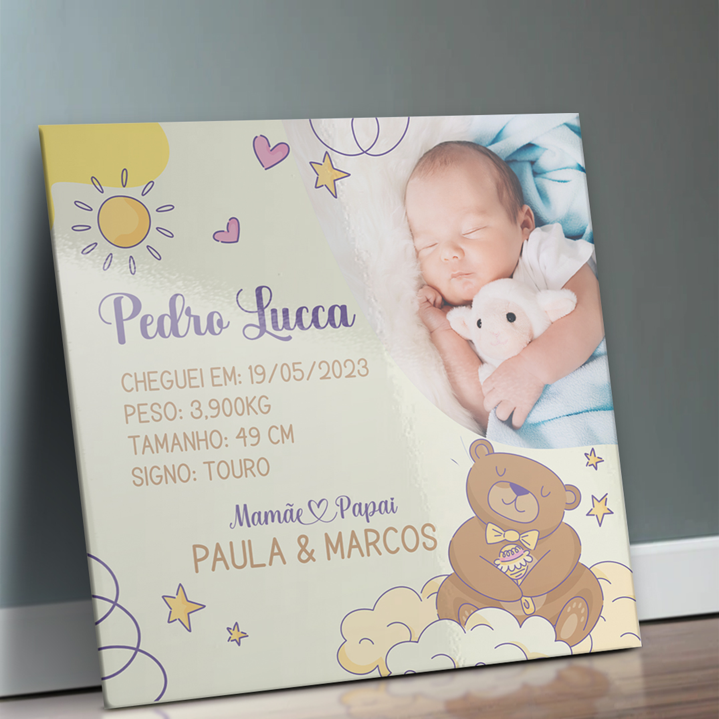 10 Artes para Azulejo Meu Nascimento Arquivo Editável 6