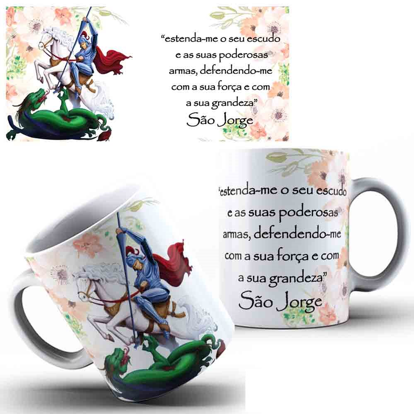 35 Artes para Caneca Santinhos Catolicos com Oração Arquivo Editável 10