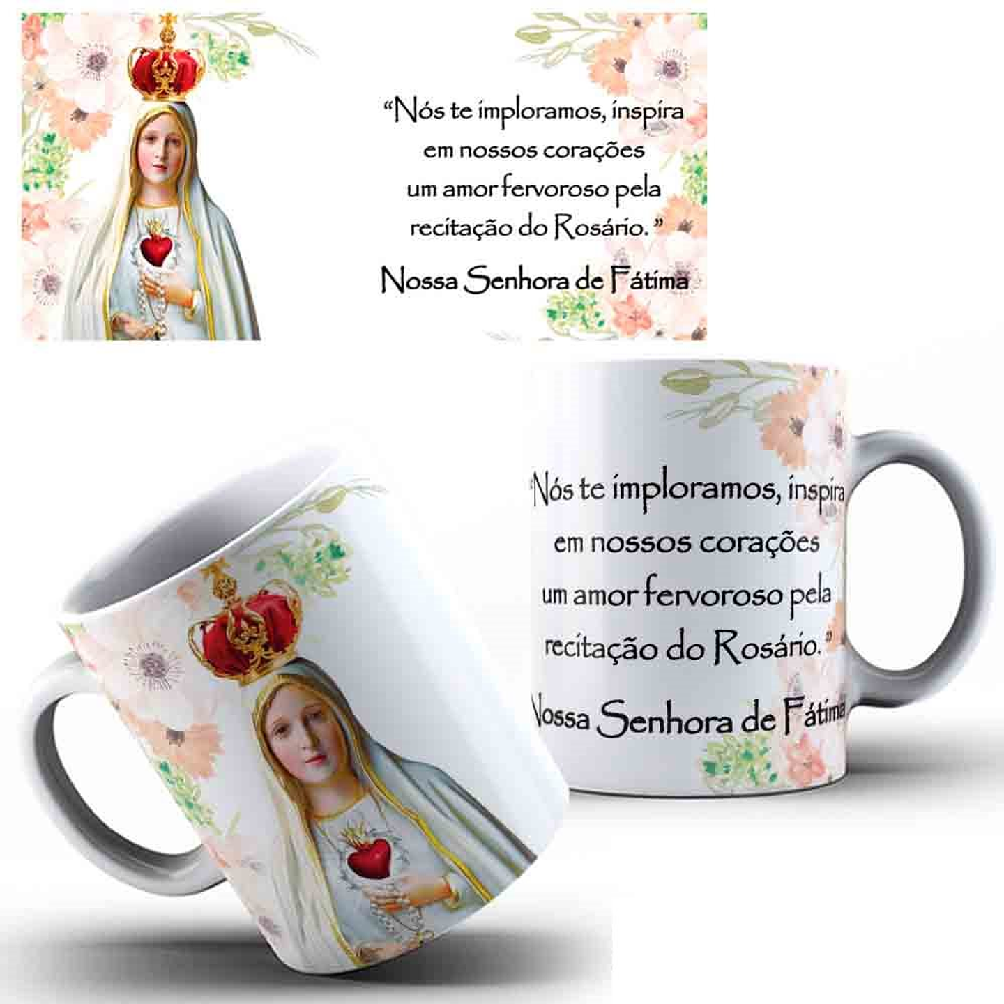 35 Artes para Caneca Santinhos Catolicos com Oração Arquivo Editável 11