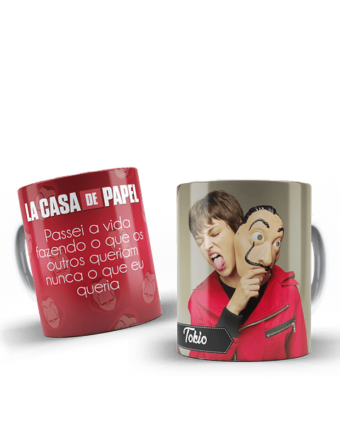 48 Artes para Caneca La Casa de Papel Arquivo em Jpg 