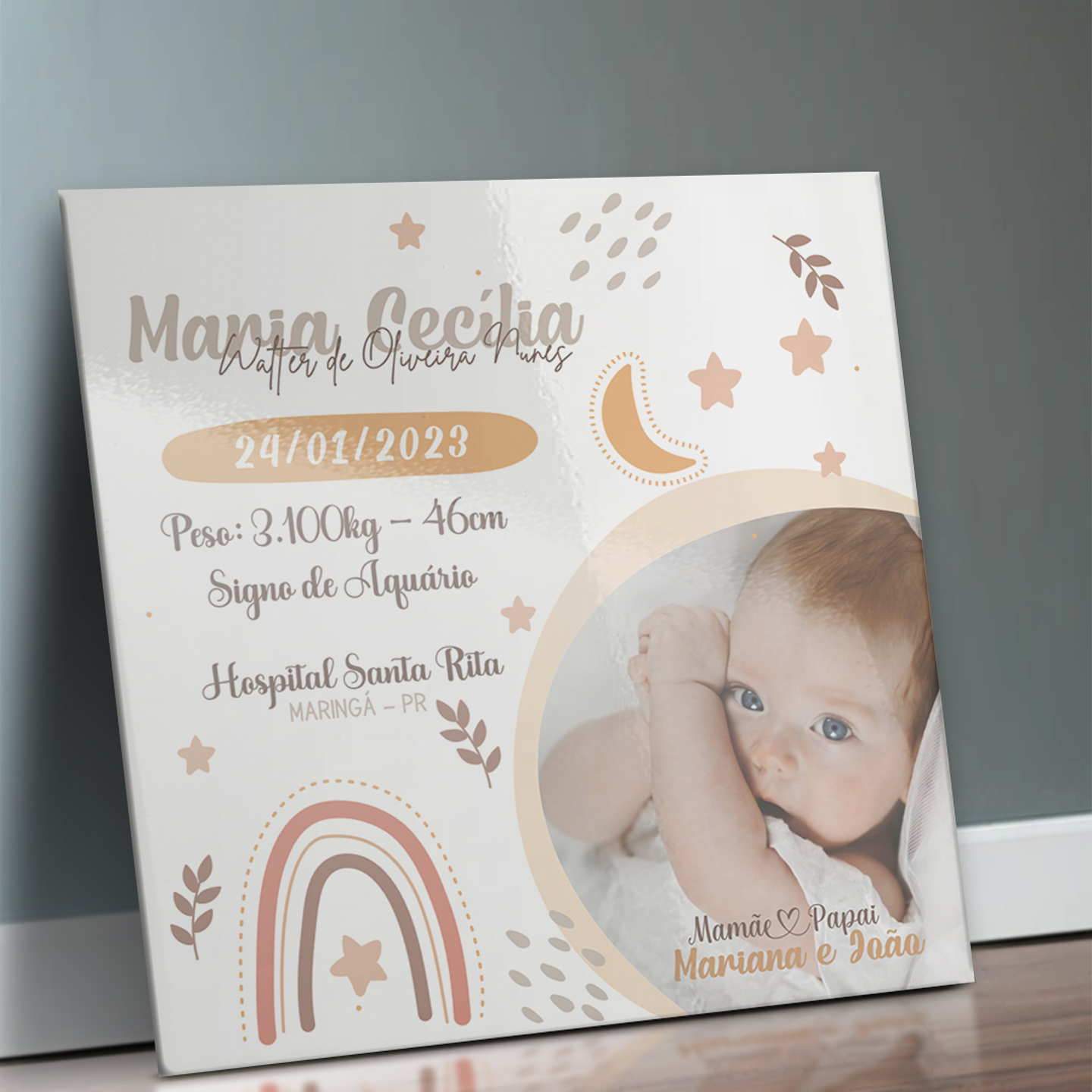 10 Artes para Azulejo Meu Nascimento Arquivo Editável 7