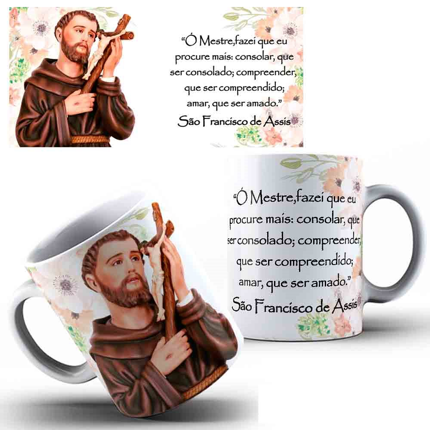 35 Artes para Caneca Santinhos Catolicos com Oração Arquivo Editável 13