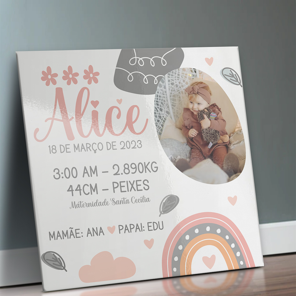 10 Artes para Azulejo Meu Nascimento Arquivo Editável 9