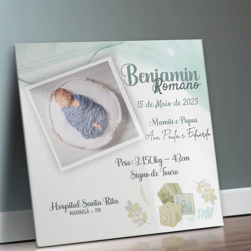 10 Artes para Azulejo Meu Nascimento Arquivo Editável 10