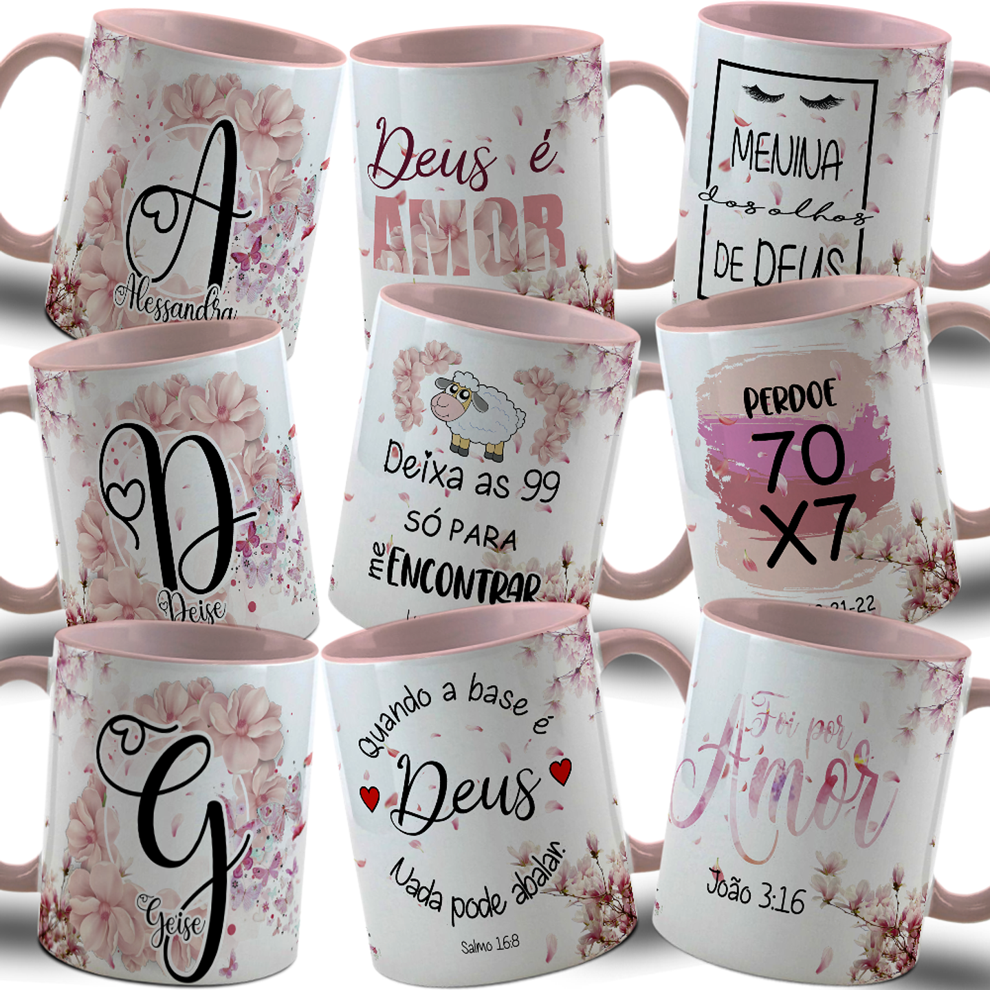 63 Artes para Caneca e Camisa Alfabrto Biblico Arquivo Editável 3