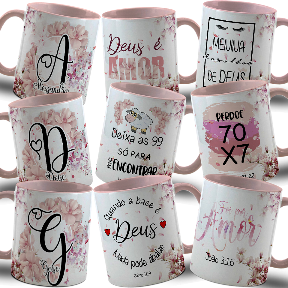 63 Artes para Caneca e Camisa Alfabrto Biblico Arquivo Editável 3
