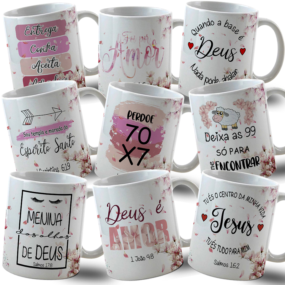 63 Artes para Caneca e Camisa Alfabrto Biblico Arquivo Editável 5