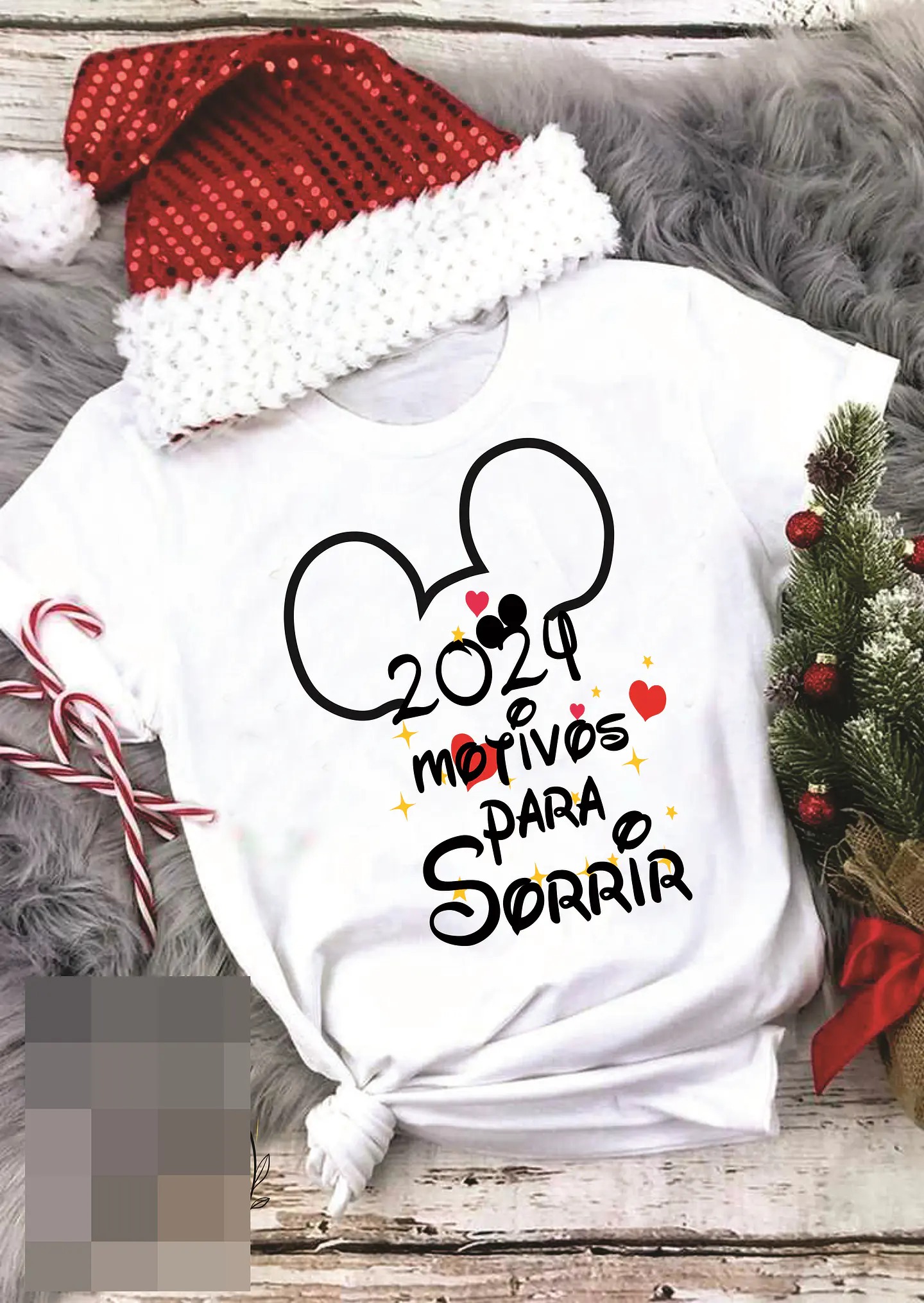 10 Artes para Caneca e Camisa Ano Novo Disney Mickey e Minnie Arquivo Editável 6