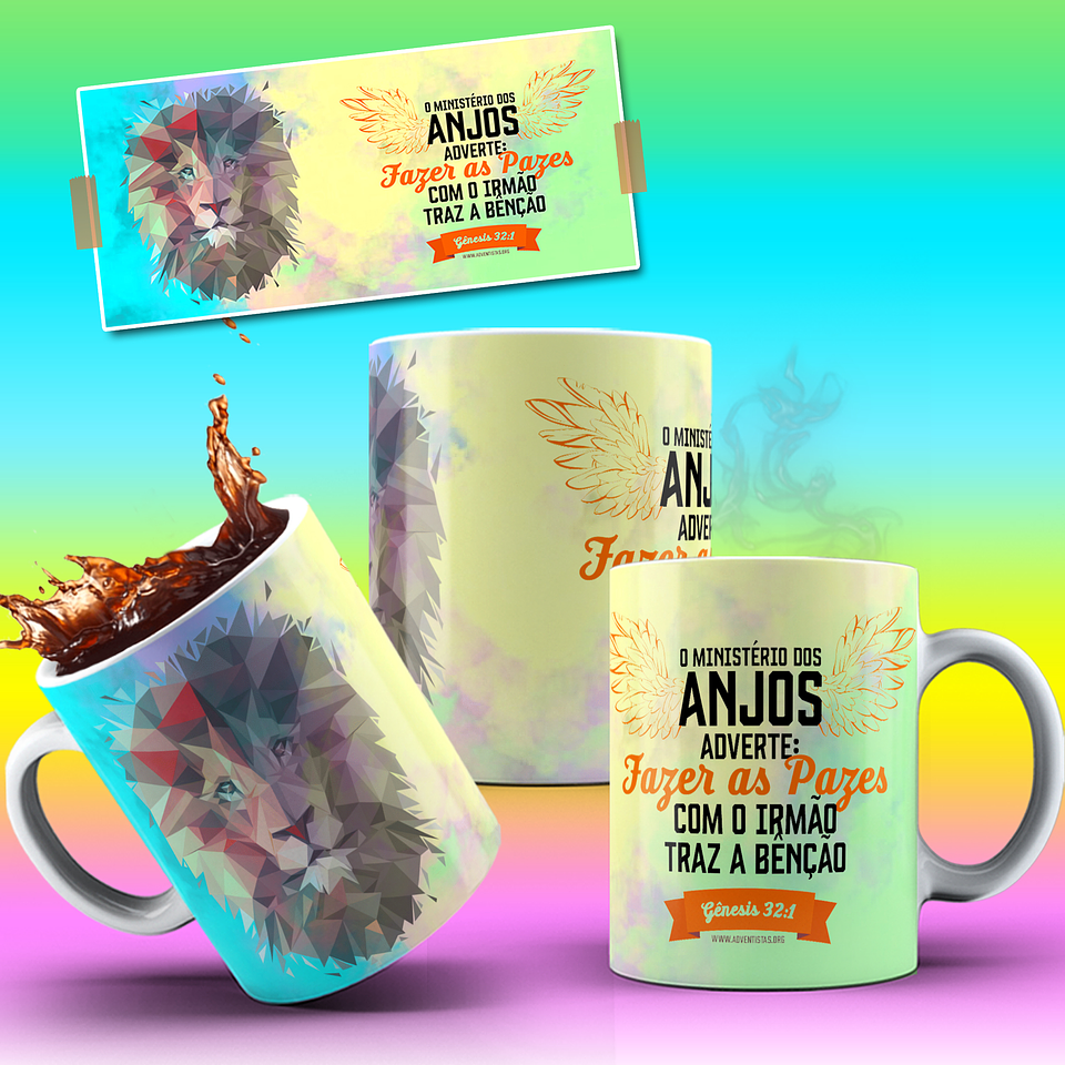 10 Artes para Caneca Leão de Judá Arquivo em Jpg 6