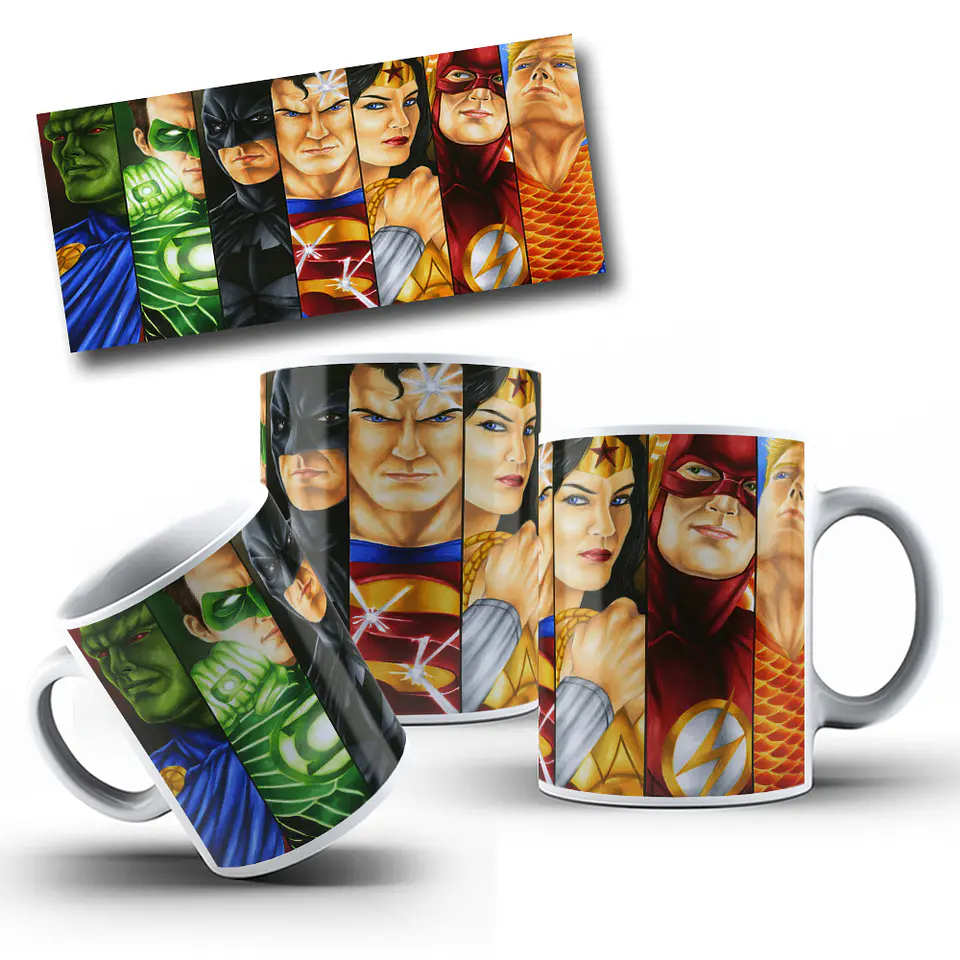 50 Artes para Caneca Super Heróis Arquivo em Jpg 17