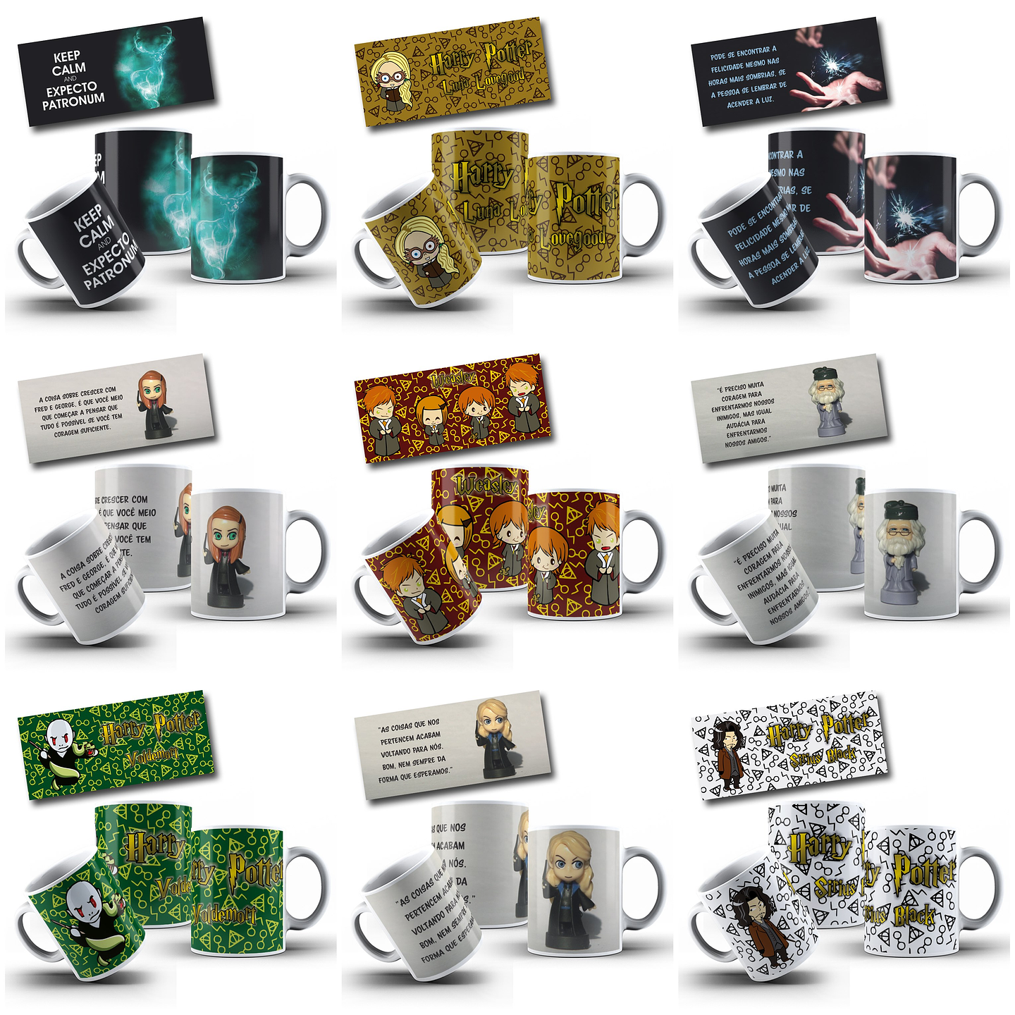 65 Artes para Caneca Harry Potter Arquivo Editável  5