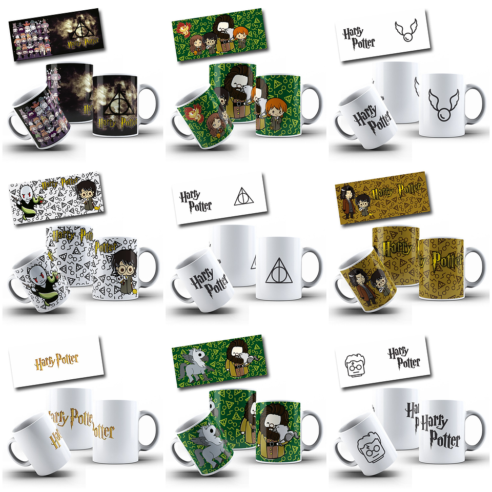 65 Artes para Caneca Harry Potter Arquivo Editável  6