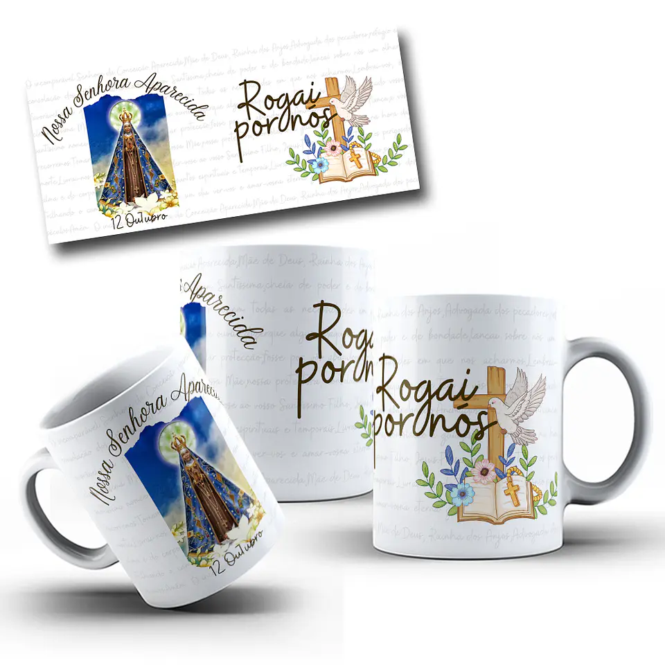 11 Artes para Caneca Santinhos Arquivo em Jpg  4