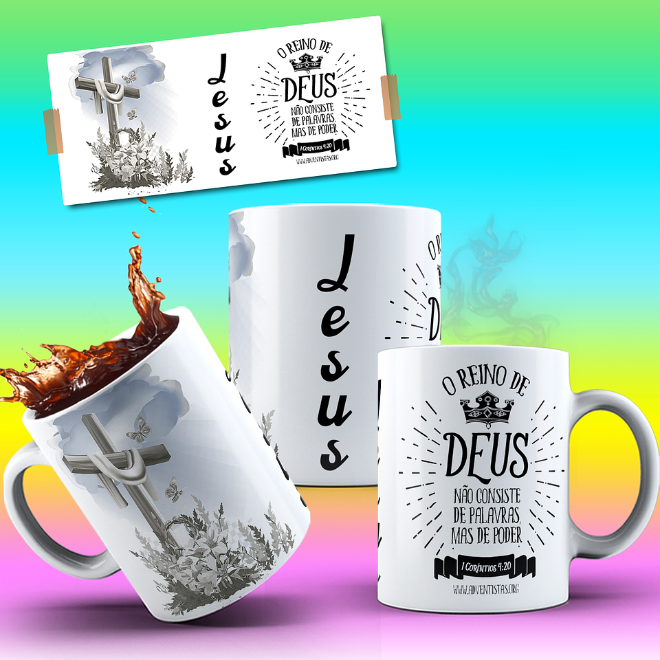 10 Artes para Caneca Leão de Judá Arquivo em Jpg 10