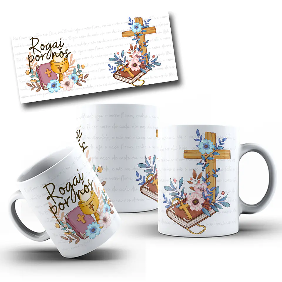 11 Artes para Caneca Santinhos Arquivo em Jpg  5