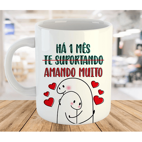 12 Artes para Caneca Flork Meses de Namoro Arquivo em Jpg