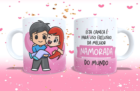 12 Artes para Caneca Família Arquivo Editável